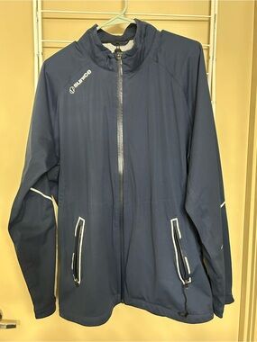 Sunice Navy Blue Full-Zip rain jacket